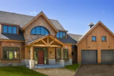 House with garage doors