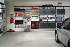 Inside view of a garage