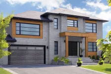 Standard+ Shaker-Modern XL, 16' x 8', Iron Ore Walnut, Sandblasted windows