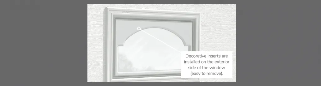 Cathedral Decorative Insert, 21" x 13", available for door R-16