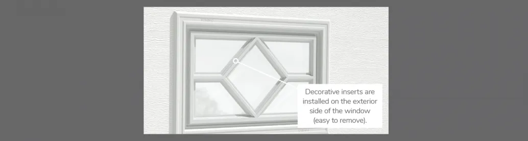 Waterton Decorative Insert, 21" x 13" or 20" x 13", available for door R-16, R-12, 3 layers - Polystyrene, 2 layers - Polystyrene and Non-insulated