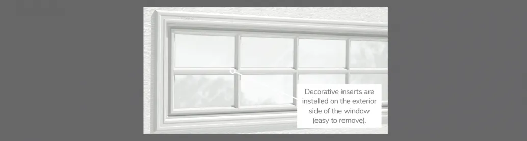 Stockton Decorative Insert, 40" x 13" or 21" x 13", available for door R-16 and R-12