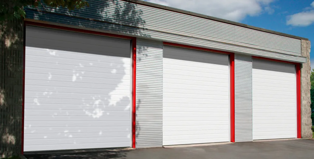 S-24 doors, 12' x 14', Commercial White
