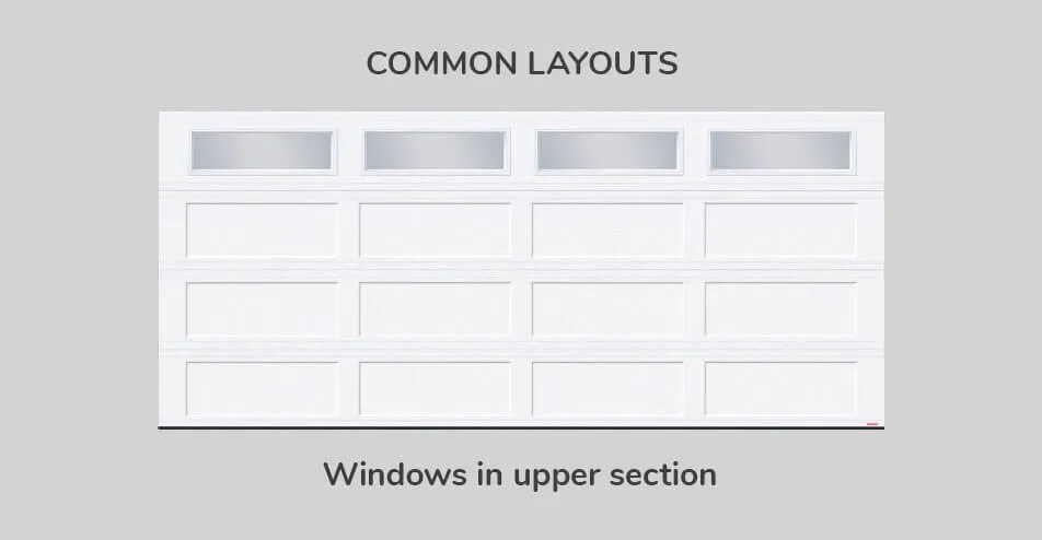 Common layouts, 16' x 7', Windows in upper section