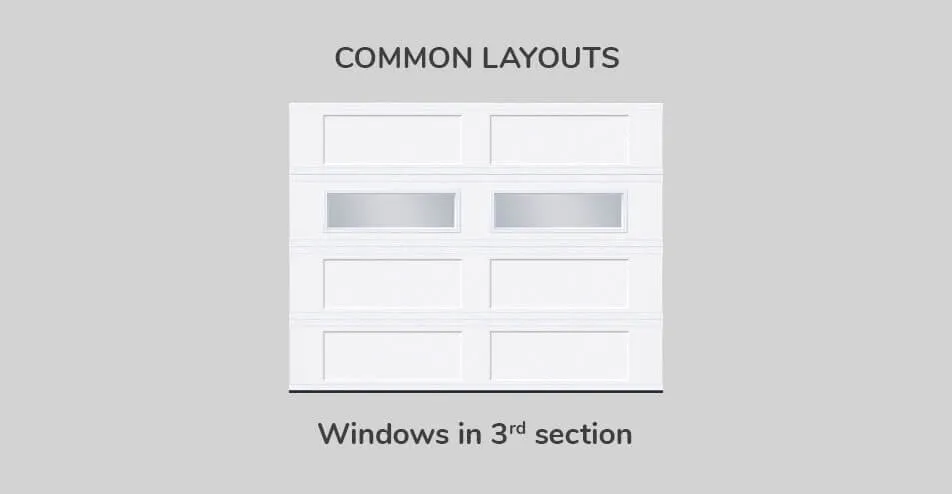Common layouts, 9' x 7', Windows in third section