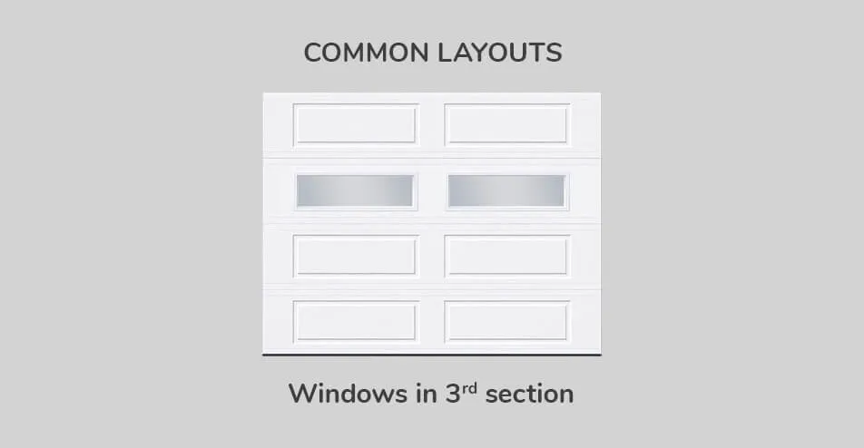 Common layouts, 9' x 7', Windows in third section