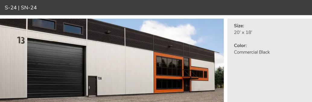 S-24, 20' x 18', Commercial Black