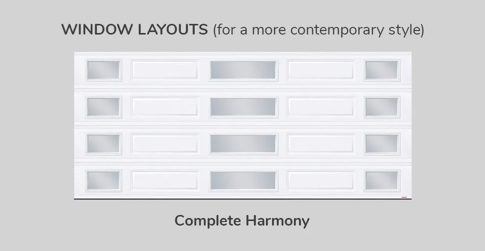 Window layouts, 16' x 7', Complete Harmony