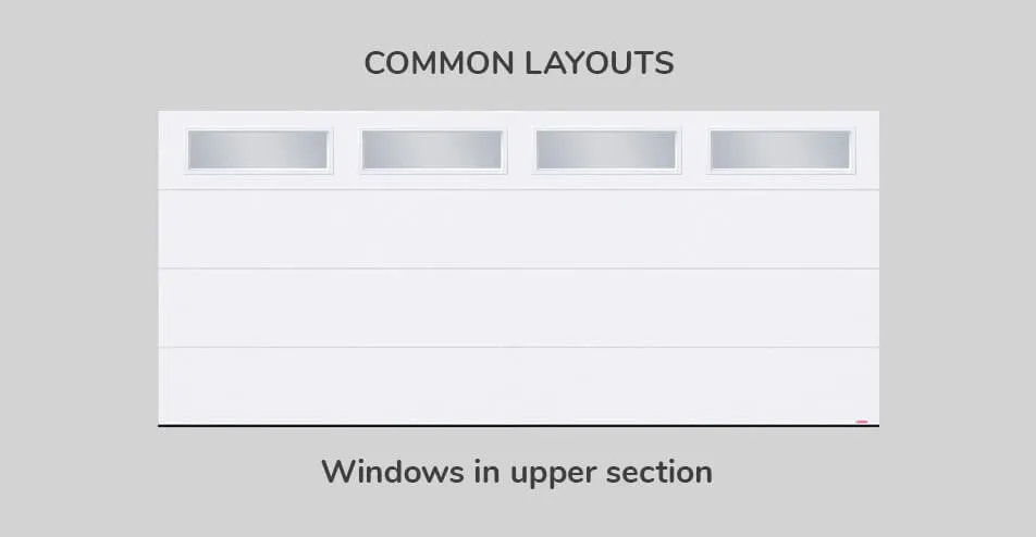 Common layouts, 16' x 7'', Windows in upper section