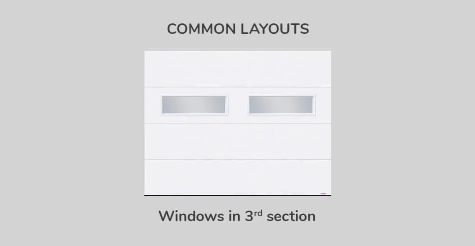 Common layouts, 9' x 7', Windows in third section