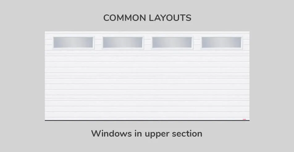 Common layouts, 16' x 7', Windows in upper section