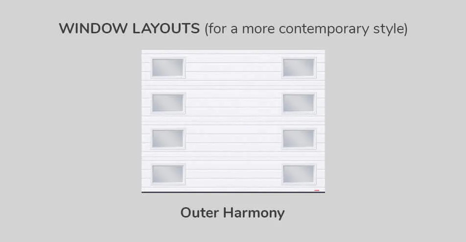 Window layouts, 9' x 7', Outer Harmony