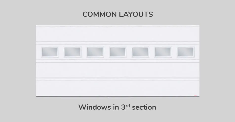Common layouts, 16' x 7', Windows in third section