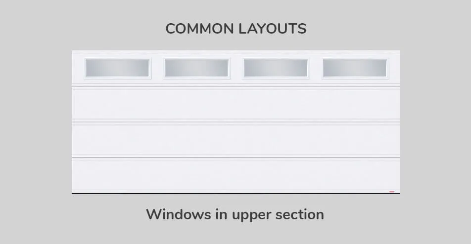 Common layouts, 16' x 7', Windows in upper section