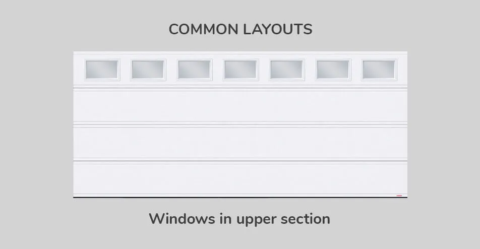 Common layouts, 16' x 7', Windows in upper section