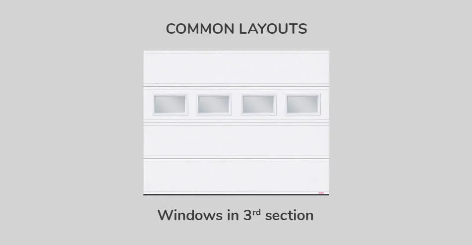 Common layouts, 9' x 7', Windows in third section