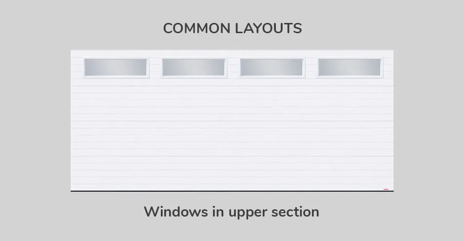 Common layouts, Windows in upper section