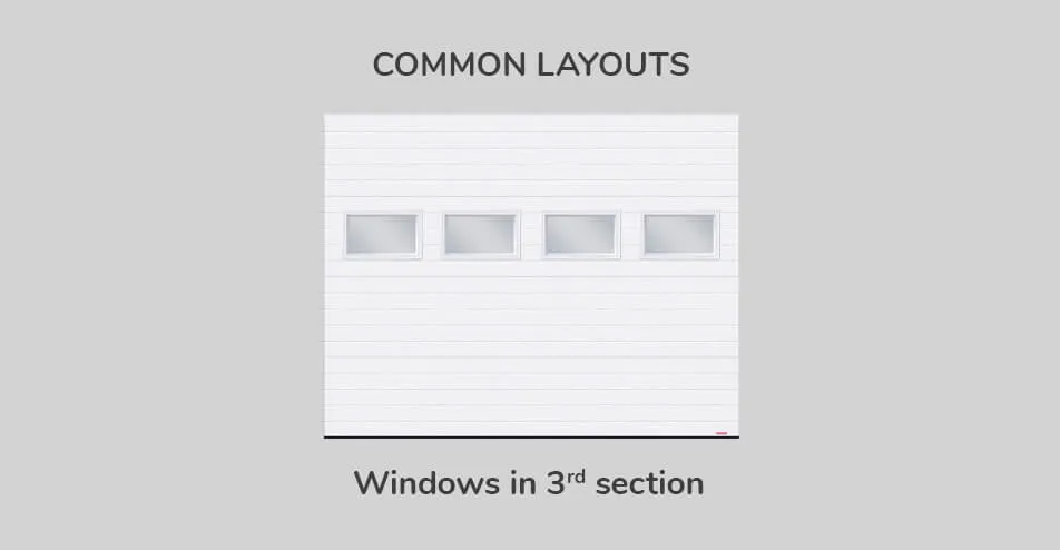 Common layouts, Windows in third section