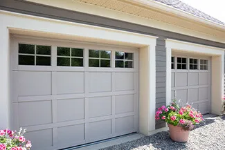 Cambridge CM, 9' x 7', Claystone door and overlays, 4 lite Panoramic windows with Clear glass