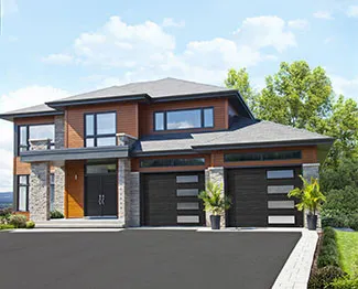 Standard+ Vog, 9' x 7', Black, Windows layout: right-side Harmony