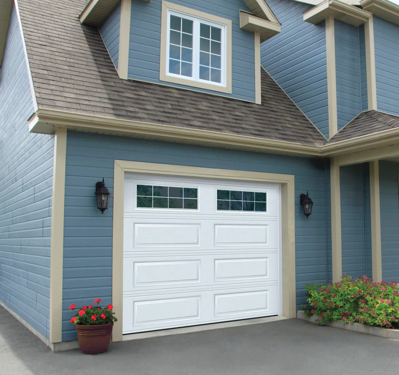 Vantage Classic Long, 9' x 7', White, windows with Stockton Long Inserts