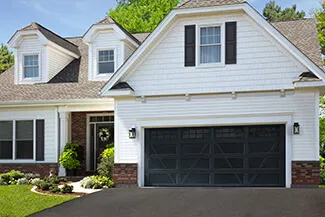 Village Collection V Layout, Flat base, 16' x 7', Black Ice, windows with Stockton Inserts