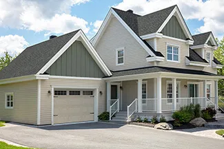 Village Collection X Layout, Plank base, 12' x 8', Sandstone, windows with Stockton Inserts