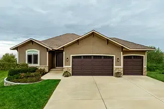 Regal Classic Long, 16' x 8' and 8' x 8', Brown, windows with Stockton and Double Stockton Arch Inserts