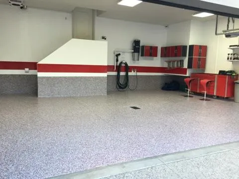 view of a garage floor