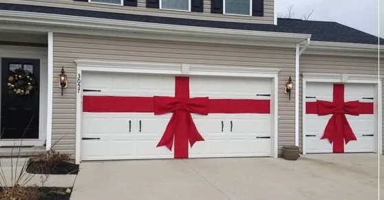 Garage door decoration