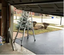 broken rollers on a garage door