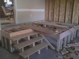 installing a false floor