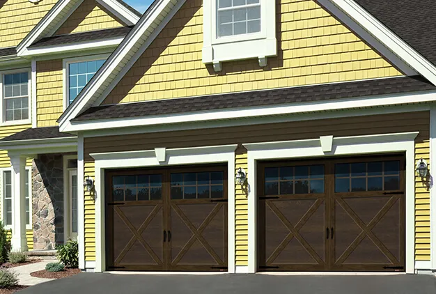 Princeton P-21, 9’ x 7', Chocolate Walnut doors and overlays, 8 lite Panoramic windows