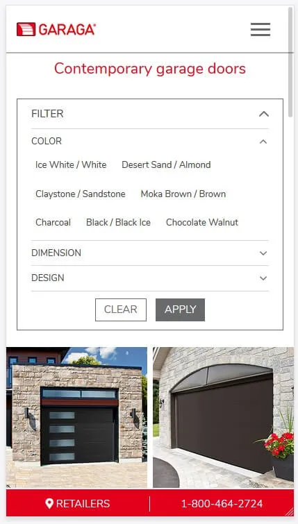 Contemporary Style page