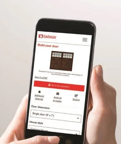 Design Centre on mobile