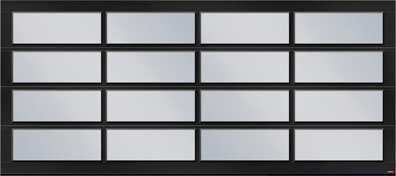 Full-view double California garage door