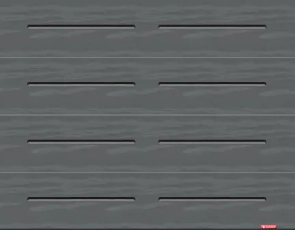 Standard+ Vog garage door, 9’ x 7’, Charcoal