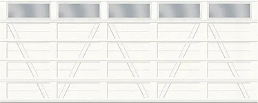 V Layout, 2-Slat Base - 5 bays