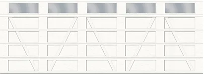 V Layout, Flat - 5 bays