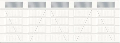 V Layout, Plank Base - 5 bays