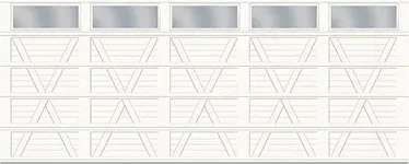 X Layout, 4-Slat Base - 5 bays