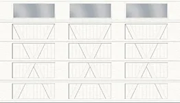 X Layout, Plank Base - 3 bays