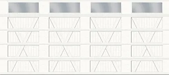 X Layout, Plank Base - 4 bays