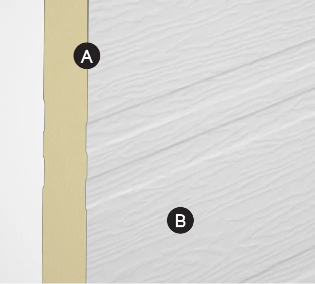 High-pressure injected polyurethane and aluminum panel drawing