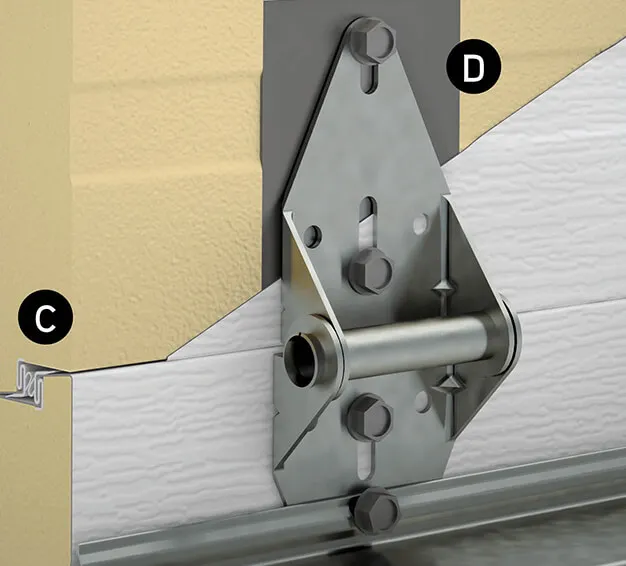 Interlok triple-contact joints and metal reinforcement plates technical drawing
