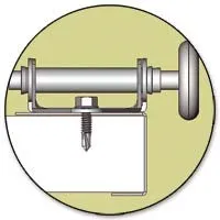 Residential garage door thermal break features
