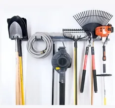 Hooks for hanging garden tools